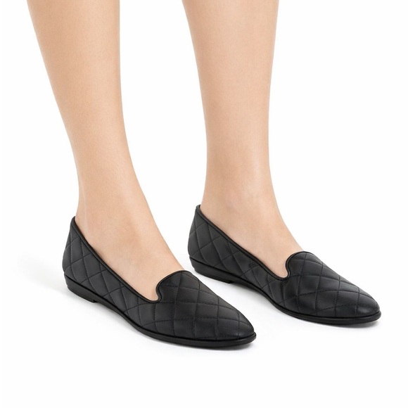 Aerosoles Women\'s Betunia Loafer Flat, Black Quilted, 10.5 NEW